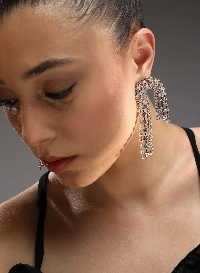 SOHI Asymmetrical Artificial Drop Earring Jewellery