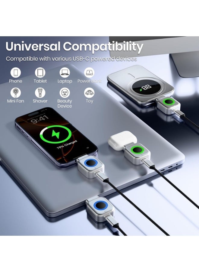 140W AI Smart Auto Stop USB C Charging Adapter with Full-Charge Disconnect for Laptops, Phones, Tablets - Image 5