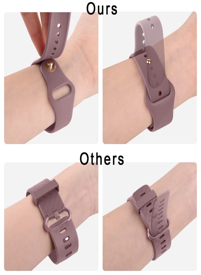 اي كي عبوة من 4 أساور سيليكون متوافقة مع Fitbit Versa 2 / Versa / Versa Lite / Versa SE، أساور رياضية بديلة ناعمة كلاسيكية للنساء والرجال (عبوة من 4 قطع B) - Image 4