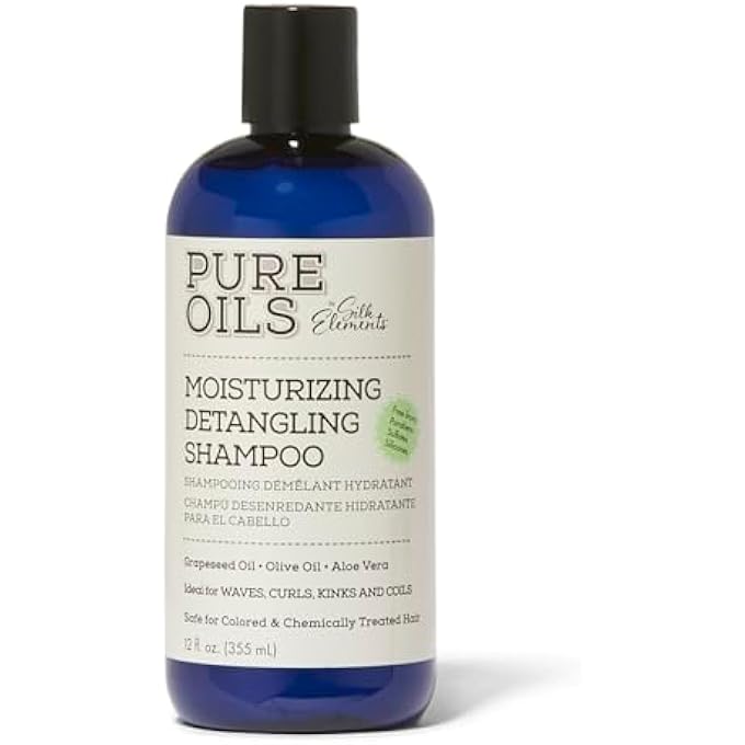 Silk Elements PURE OILS MOISTURIZING DETANGLING SHAMPOO,12FL.OZ(355 ML) - Image 1