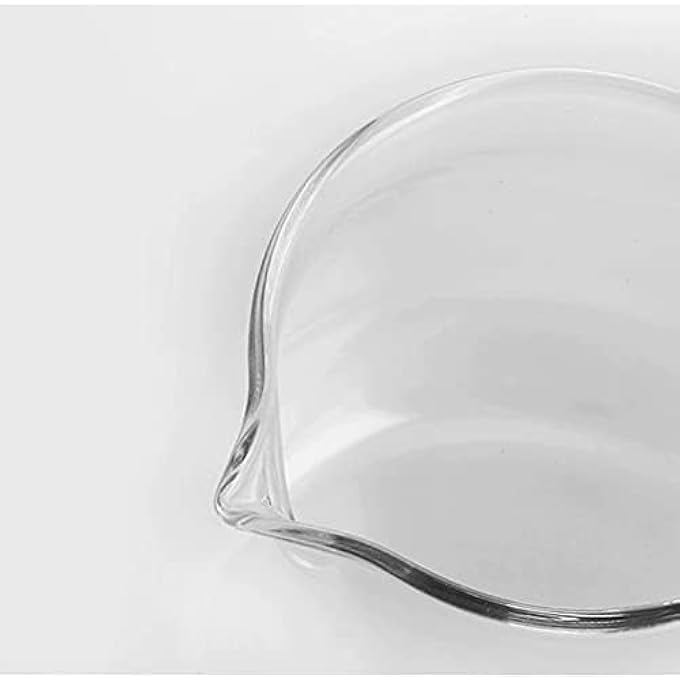 تايم مور خادم القهوة الزجاجي 360 مل إبريق مقاوم للحرارة لزجاج البوروسيليكات V60 صب فوق زجاج بوروسيليكات خالي من التقطير آمن في غسالة الصحون مثالي للتخمير يدويا في المنزل أو القهوة شفافة بحجم 01 - Image 3