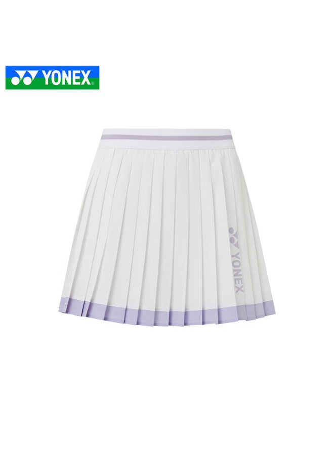 Yonex Women'S Badminton Skirt Tennis Sports Skirt Training Competition Skirt 220145Tcr White O - Image 5