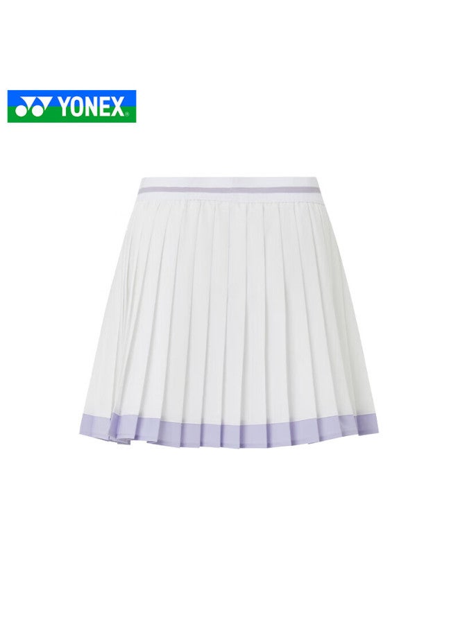 Yonex Women'S Badminton Skirt Tennis Sports Skirt Training Competition Skirt 220145Tcr White O - Image 4