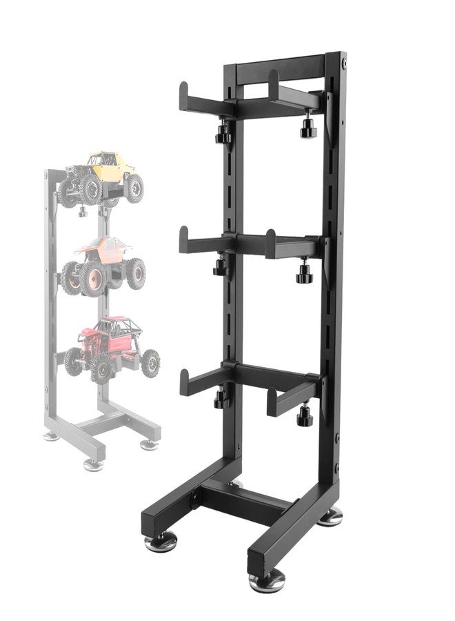 GIXCEL Multilayer Storage Rack Shelf Display Stand for RC Scale Model Cars 1/10 1/12 1/18 1/24 Compatible with TRX4 SCX10 TRX4M Ascent-18 FCX18 SCX24 Crawler Trucks Upgrades - Image 1