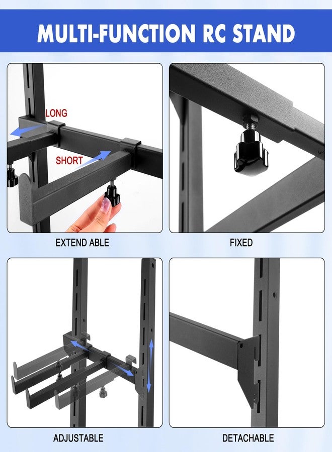 GIXCEL Multilayer Storage Rack Shelf Display Stand for RC Scale Model Cars 1/10 1/12 1/18 1/24 Compatible with TRX4 SCX10 TRX4M Ascent-18 FCX18 SCX24 Crawler Trucks Upgrades - Image 4