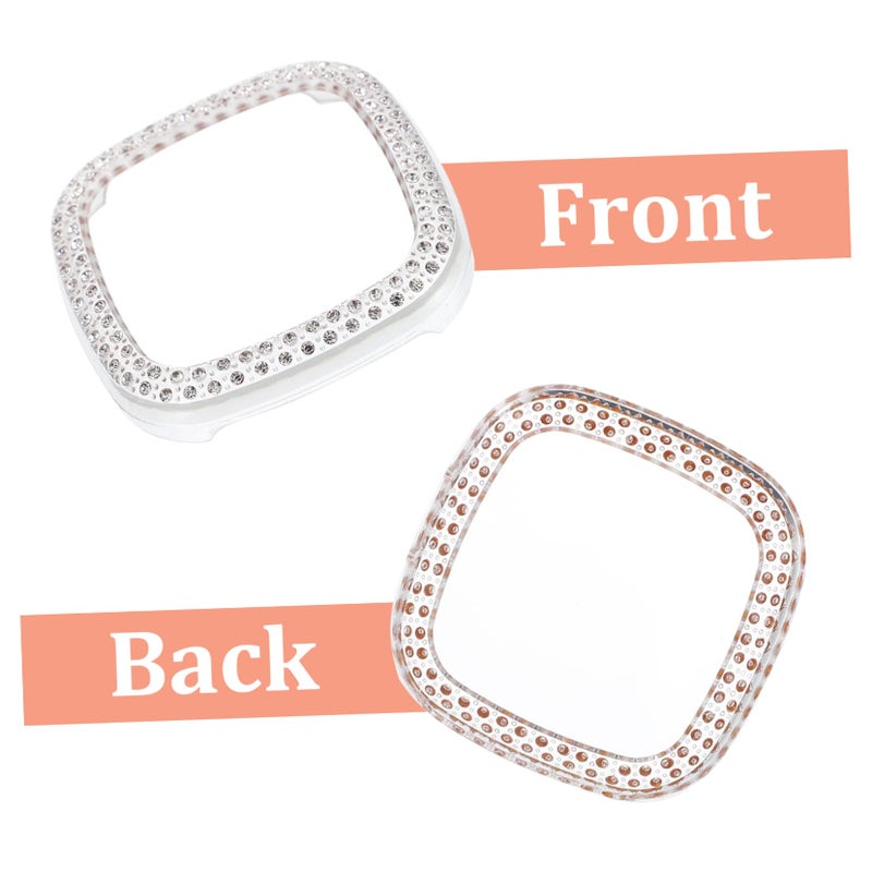 Full Cover Diamond Bling Protective Case For Fitbit Sense 3 Anti Scratch TPU PC Shell - Image 5