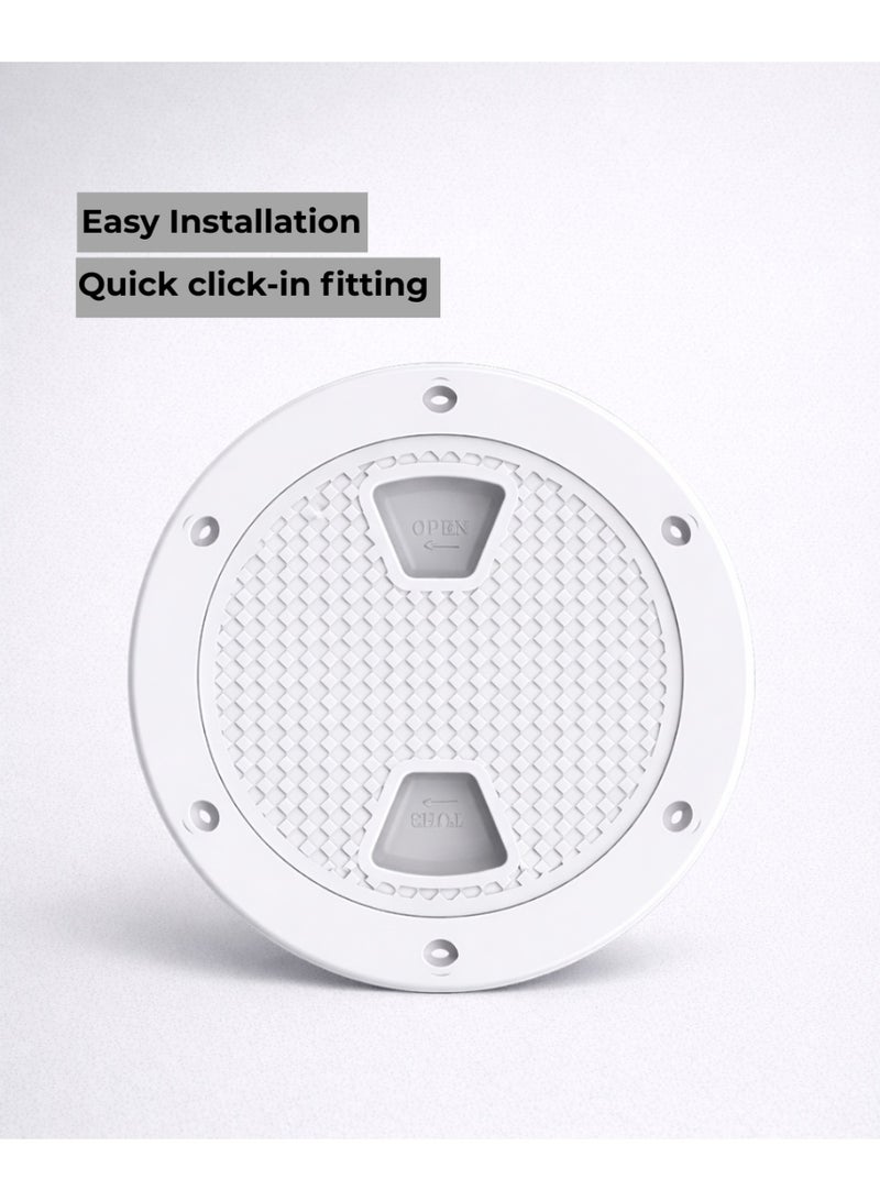 SEAFLO 4 Inch Marine Access Hatch Cover – Round Boat Deck Inspection Hatch with UV Resistant PP Material - Image 5
