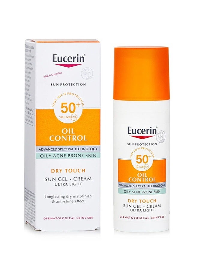 Eucerin Oil Control Sun Gel-Cream Ultra Light SPF 50+ Dry Touch 50ml - Image 3