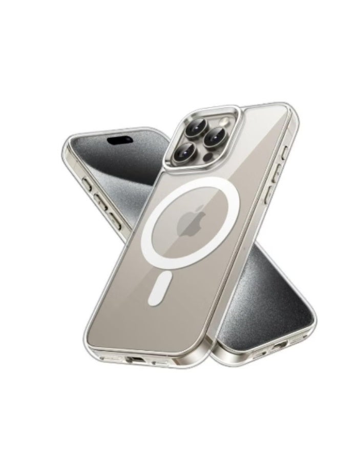 Product Name: Magnetic Clear Case for iPhone 15 Pro Max – Slim, Protective & MagSafe Compatible - Image 1