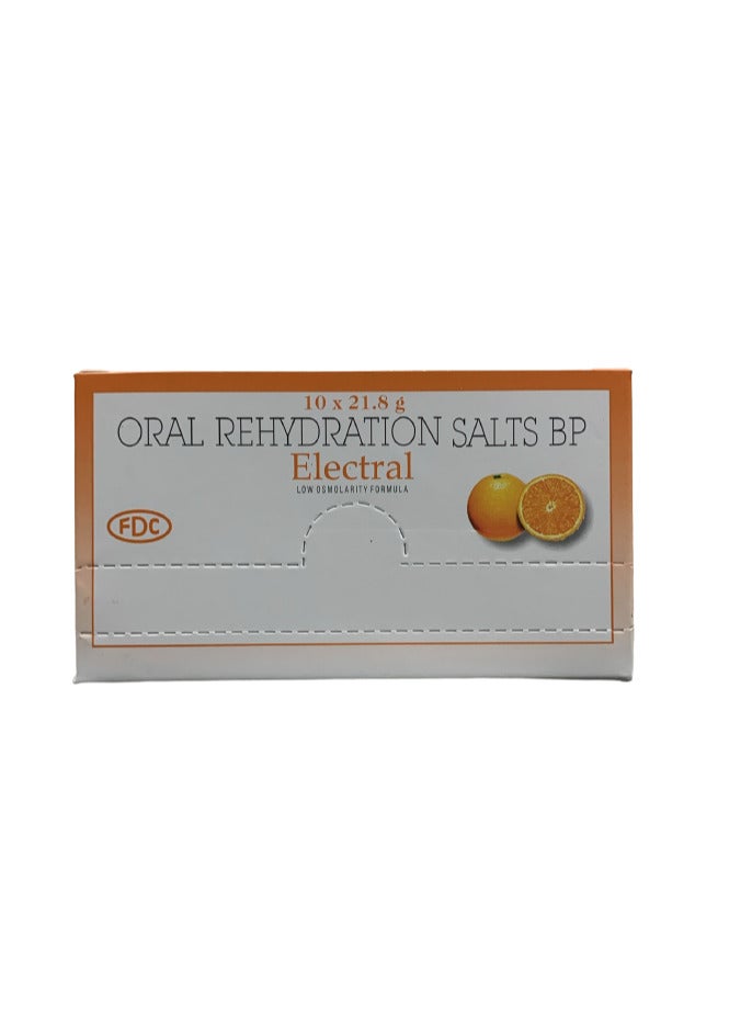 O.R.S ORS Electral Oral Rehydration Salts BP Sachests 10x21.8gm - Image 1