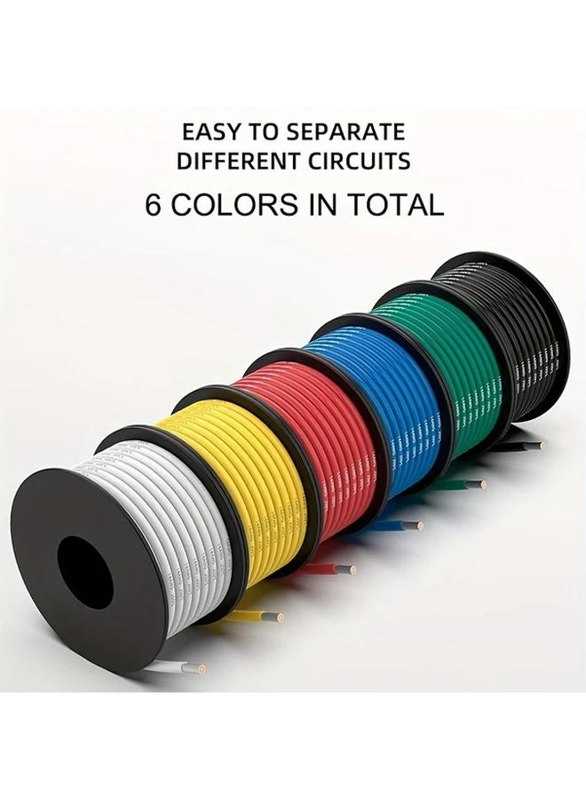 12 AWG 6 Colors Each 10FT 3 1M Flexible Tinned Copper Electrical Wire Kit For DIY Automotive - Image 3