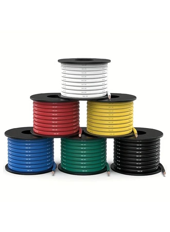 12 AWG 6 Colors Each 10FT 3 1M Flexible Tinned Copper Electrical Wire Kit For DIY Automotive - Image 2
