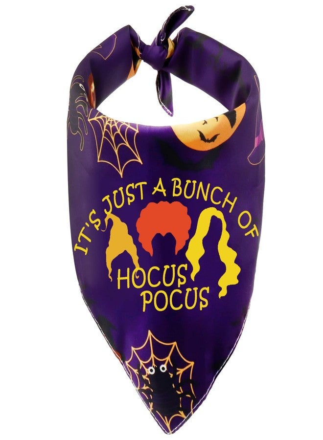 BLUPARK Halloween Dog Bandana Hocus Movie Inspired Gift Just A Bunch of Hocus Scarf for Dog Cat Pup(Bunch of Hocus) - Image 1