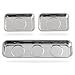 Rechabite 3 Pieces Magnetic Trays Set Stainless Steel Magnet Tool Tray Parts Holder for Screws Sockets Bolts Pins Mechanics and Automotive - Image 2