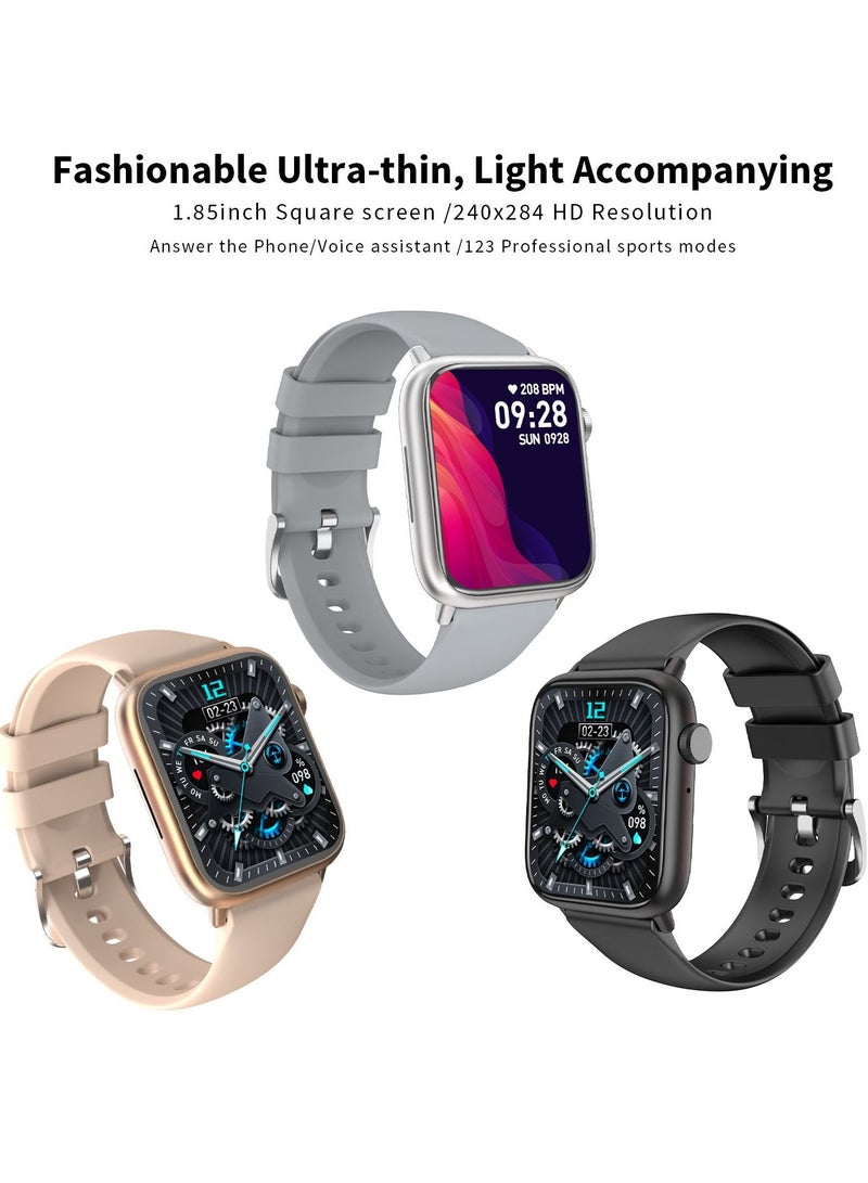 RollsTimi  Smartwatch for Men Women with Bluetooth Call, Heart Rate Sleep Fitness Tracker Notification Weather 100 Sport Modes Smartwatch for Android iOS - Image 2