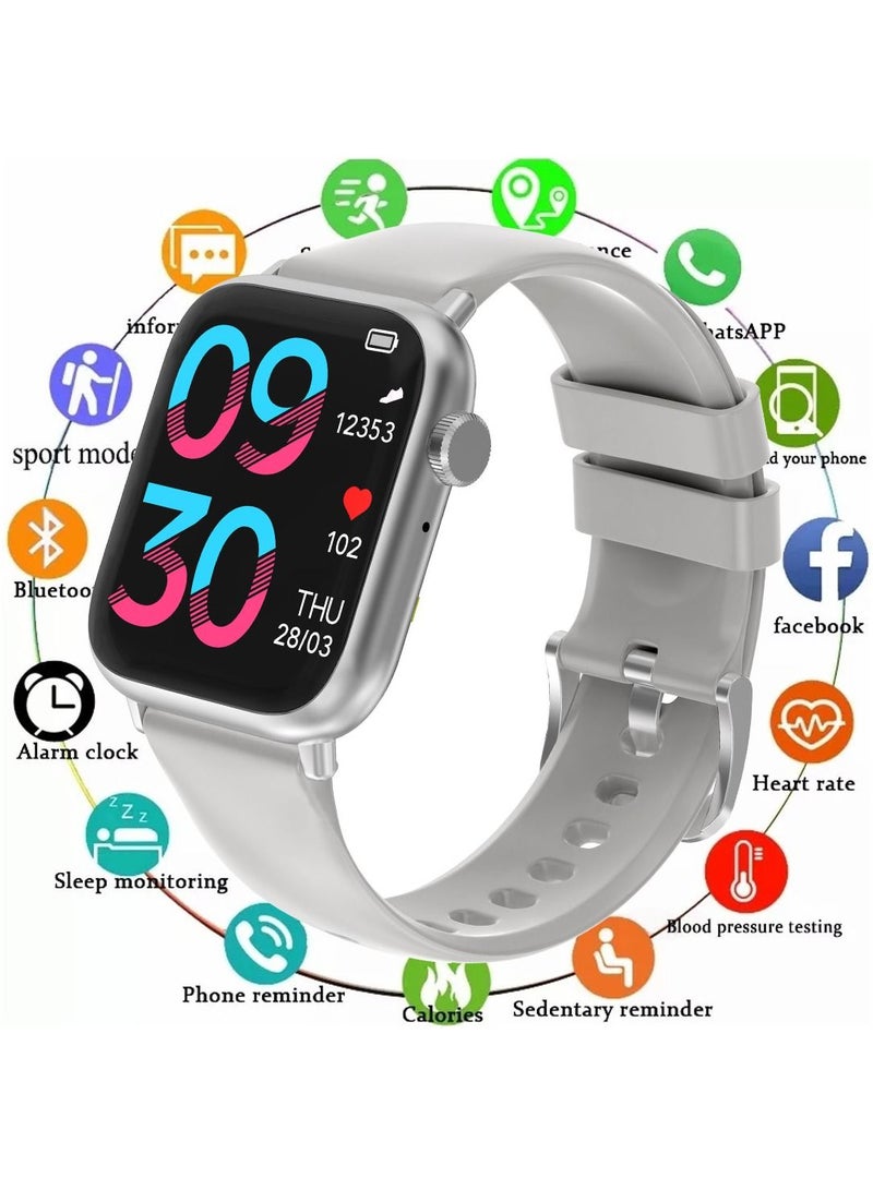 RollsTimi  Smartwatch for Men Women with Bluetooth Call, Heart Rate Sleep Fitness Tracker Notification Weather 100 Sport Modes Smartwatch for Android iOS - Image 1