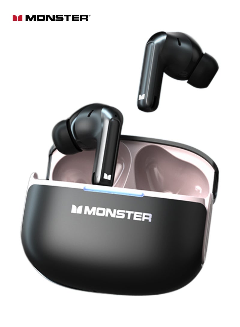 Monster Aura fit D02 Earbuds - Superior ANC+ENC Noise Cancellation, Premium 13mm Sound, Stable Bluetooth 6.0, Comfortable & Secure Fit - Image 2