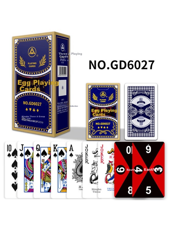 Aaa Guandan Playing Cards Aaa Game Room 3a Blue Core Paper 55*95 Loose Gd6027 Narrow Version Ten Decks - Image 2