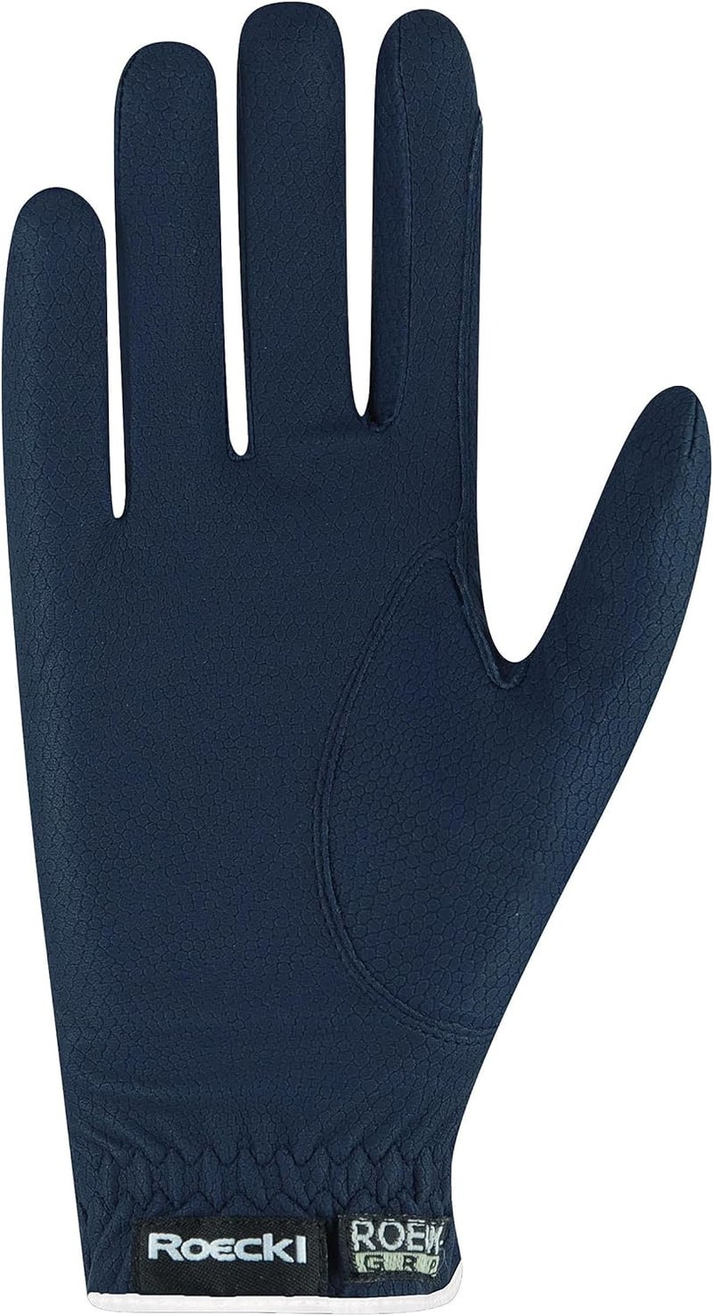 Roeckl Sports LONA Ladies Summer Riding Gloves - Navy/White, Sizes 6-8.5 - Image 2