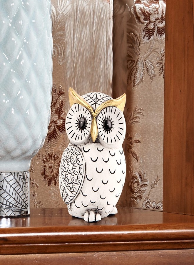 Smadeer Owl Statue for Home Decor Accents,Owl Decor for Bookshelf Bedroom Living Room Office Table Desk Mantle TV Stand Boho Decoration,Modern Shelf Decor Accents Animal Sculptures for Birds Lovers,Owls Gift - Image 5