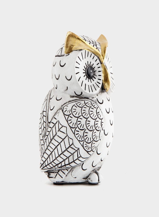 Smadeer Owl Statue for Home Decor Accents,Owl Decor for Bookshelf Bedroom Living Room Office Table Desk Mantle TV Stand Boho Decoration,Modern Shelf Decor Accents Animal Sculptures for Birds Lovers,Owls Gift - Image 3