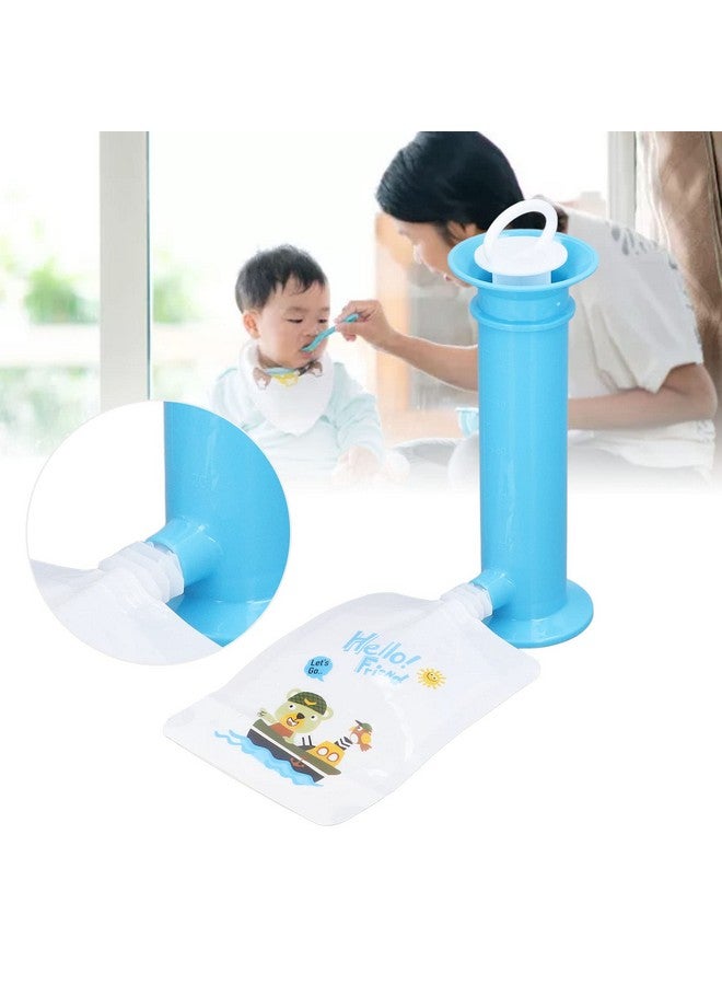 Jiawu Squeeze Station, Pouch Filling Station for Semi Solid Food for Babies and Toddlers, Reusable and BPA for Homemade Baby Food, Puree Squeezer Tool, with 6PCS Storage Bags - Image 2