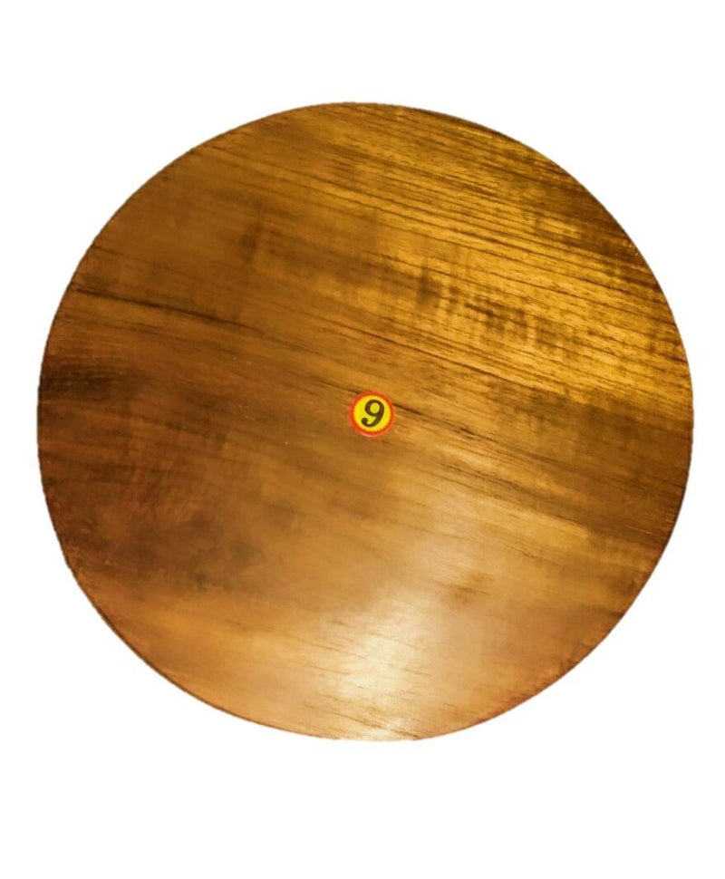 ARMAN SPOONS Wooden Chakla Rolling Board 85 inch diameter Teakwood polpat board No rolling pin included - Image 2