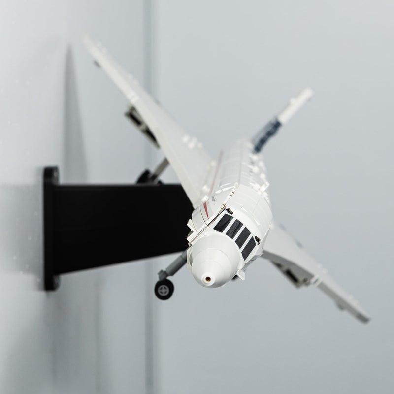 Brickify Wall Mount Hook for Lego 10318 Concorde Icons Set | Angled Wall Mount (Angled) - Image 1