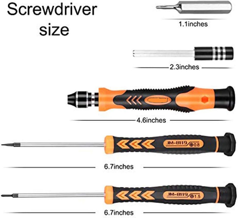 Zikra Precision 45 in 1 Screwdriver Set Repair Maintenance Kit Tools for iPhone, iPad, Samsung Cell Phone,Tablet PC, Laptop,Computer and Other Electronic Device (45 in 1) - Image 3