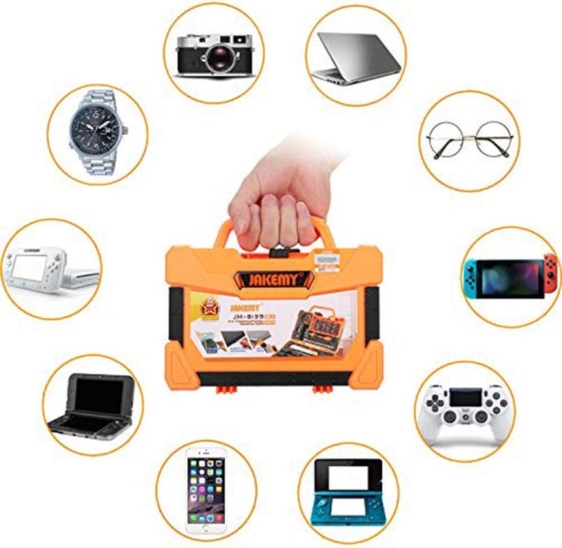 Zikra Precision 45 in 1 Screwdriver Set Repair Maintenance Kit Tools for iPhone, iPad, Samsung Cell Phone,Tablet PC, Laptop,Computer and Other Electronic Device (45 in 1) - Image 5