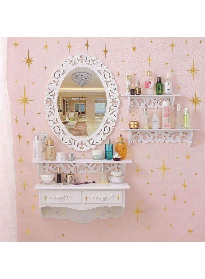 إيزما ملصقات حائط على شكل نجمة لغرف الفتيات (116 قطعة) ملصق جداري لامع وملصقات نجوم مقشرة 6 أحجام - Image 5