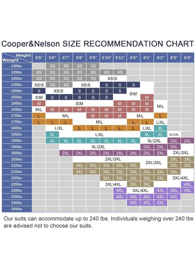 Cooper & Nelson Men's Suit Slim Fit, 3 Piece Suits for Men, One Button Solid Jacket Vest Pants with Tie, Tuxedo Set Navy Blue L - Image 2