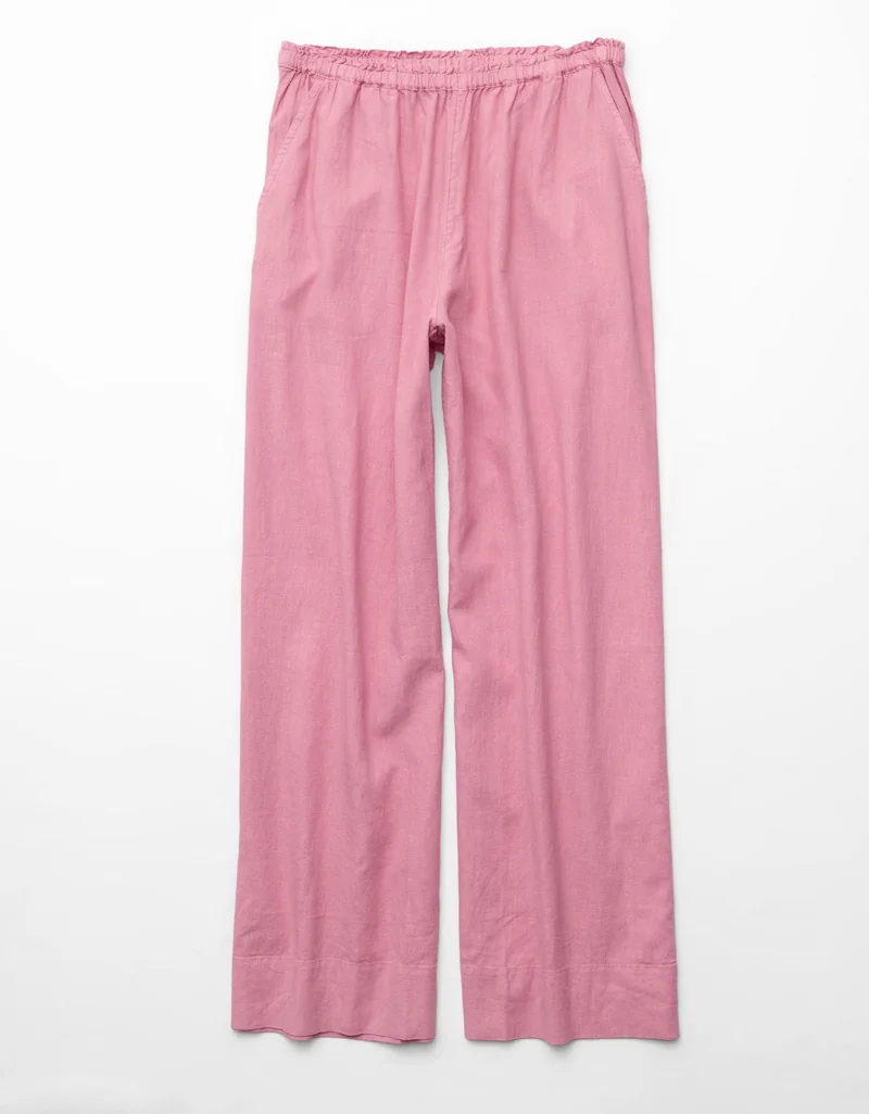 American Eagle  AE Linen-Blend Wide-Leg Pant for Women | Best Price UAE