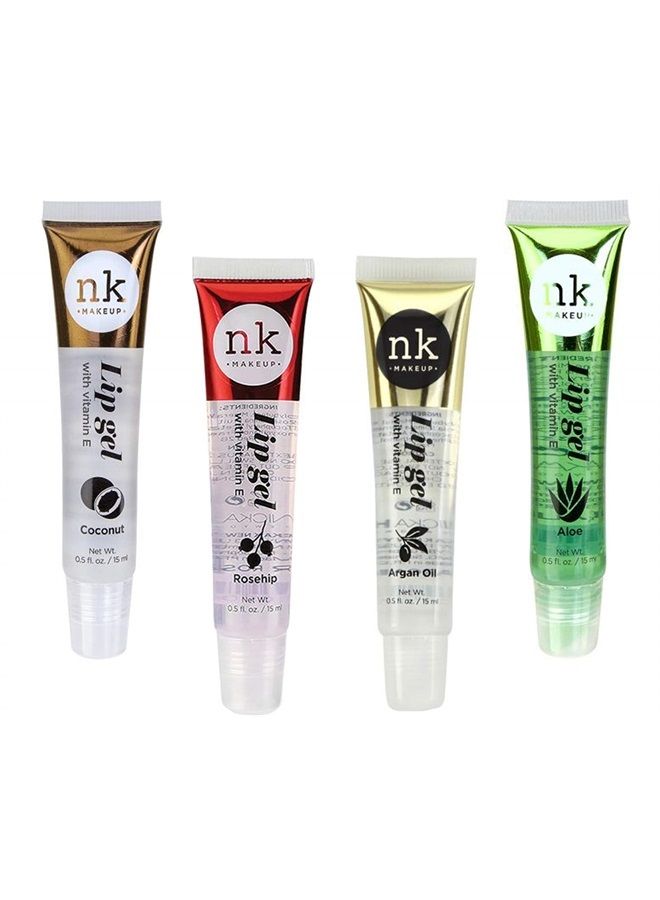 Nicka K New York 4 Pack Nicka K Lip Gel (COCONUT, ROSEHIP, ARGAN OIL, ALOE) - Image 1