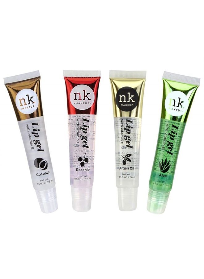Nicka K New York 4 Pack Nicka K Lip Gel (COCONUT, ROSEHIP, ARGAN OIL, ALOE) - Image 2
