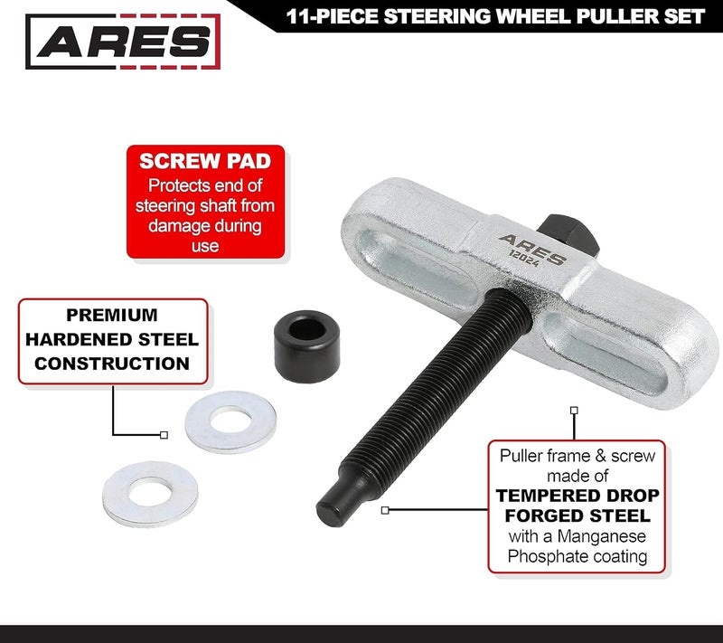 ARES 12024-11 قطعة مجموعة سحب عجلة القيادة - للاستخدام على المركبات ذات المحاور 4 بوصة - مصنوعة من الفولاذ المطروق المقسى - Image 4