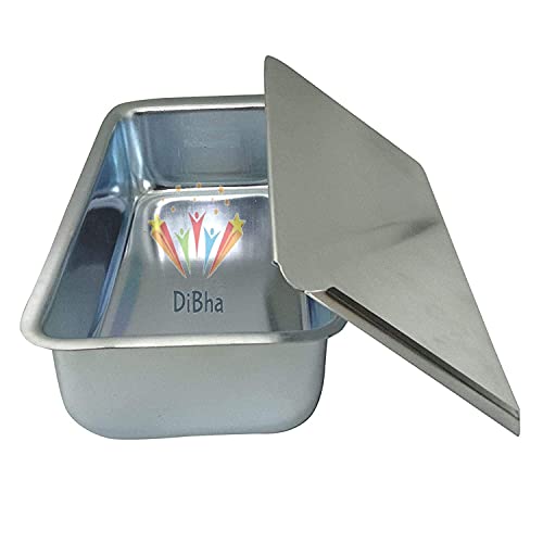 DiBha Aluminium Ice Cream Box Multipurpose Mould with Lid (500gm) - Image 1
