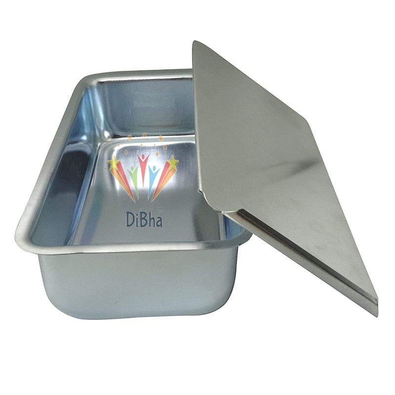 DiBha Aluminium Ice Cream Box Multipurpose Mould with Lid (500gm) - Image 5