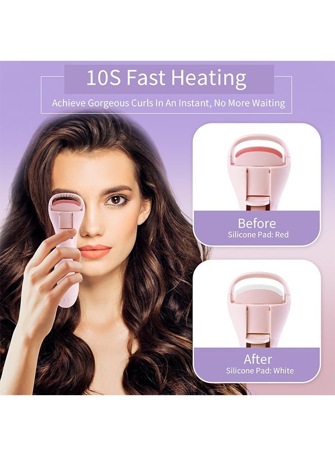 Quantum Eyelash Curler, Heated Eyelash Curlers Dual-Arc Design, Safe Gentle Heated Lash Curler Perfect Fit for Women - Image 3