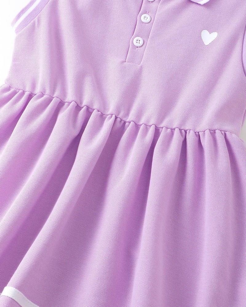 Saeaby Little Baby Girl Clothes Girl Summer Toddler Outfits Sleeveless Sporty Ruffle Dress Shirt with Shoulder Bag Playwear Sundress 5T 6T Girls Clothes Purple - Image 5