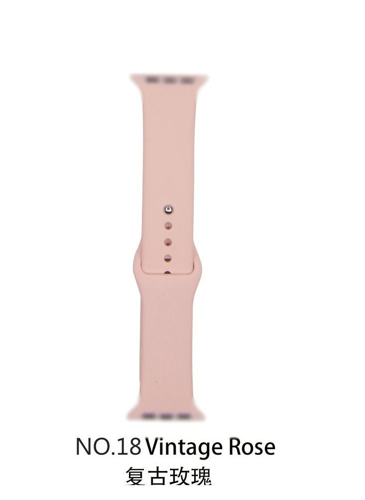 Generic - Apple Watch Band 41mm 40mm 38mm Soft Silicone Sport Band Replacement Wrist Strap Compatible for iWatch Apple Watch Series 7/SE/6/5/4/3/2/1,Nike+,Sport,Edition - Image 1