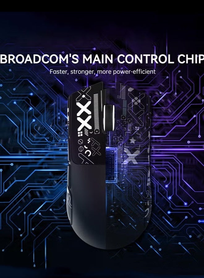 هجوم القرش ماوس ألعاب لاسلكي ثلاثي الوضعيات بتقنية بلوتوث X11 مع قاعدة شحن مغناطيسية، ماوس خفيف الوزن وغير قابل للانزلاق، حساس PixArt PAW3311، دقة 22K DPI، بلوتوث/2.4 غيغاهرتز/سلكي، لجهاز الكمبيوتر/ماك - Image 4