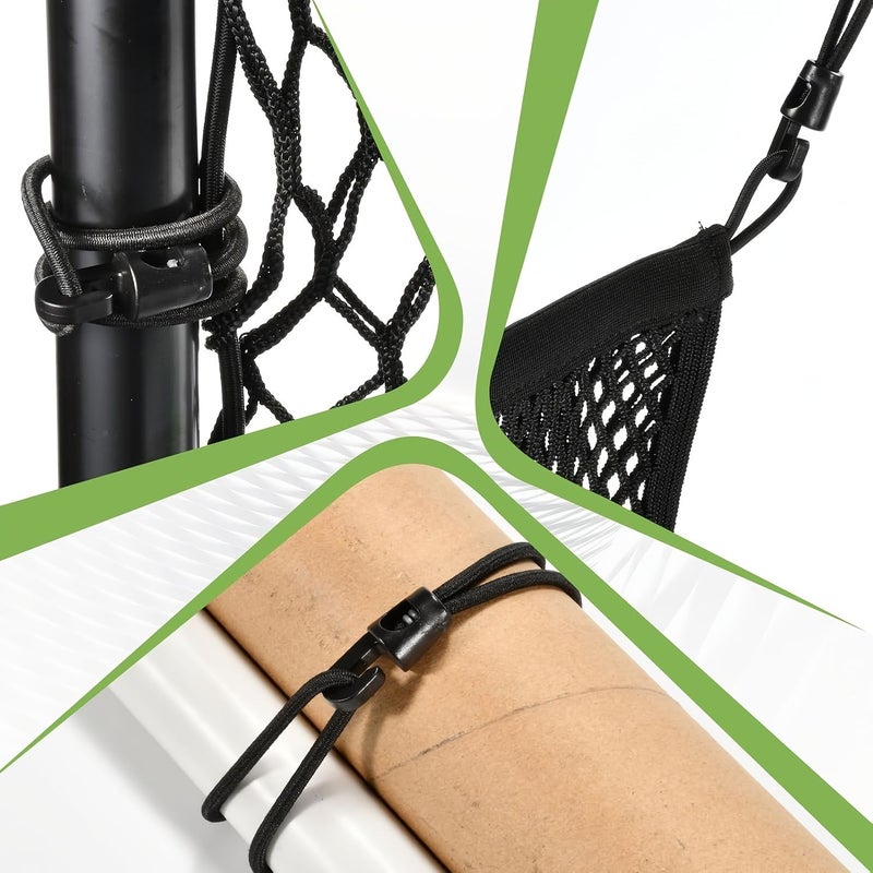 24 Reusable Black Elastic Straps With Hooks For Secure Fastening Organization Travel Camping Automotive Gear - Image 3