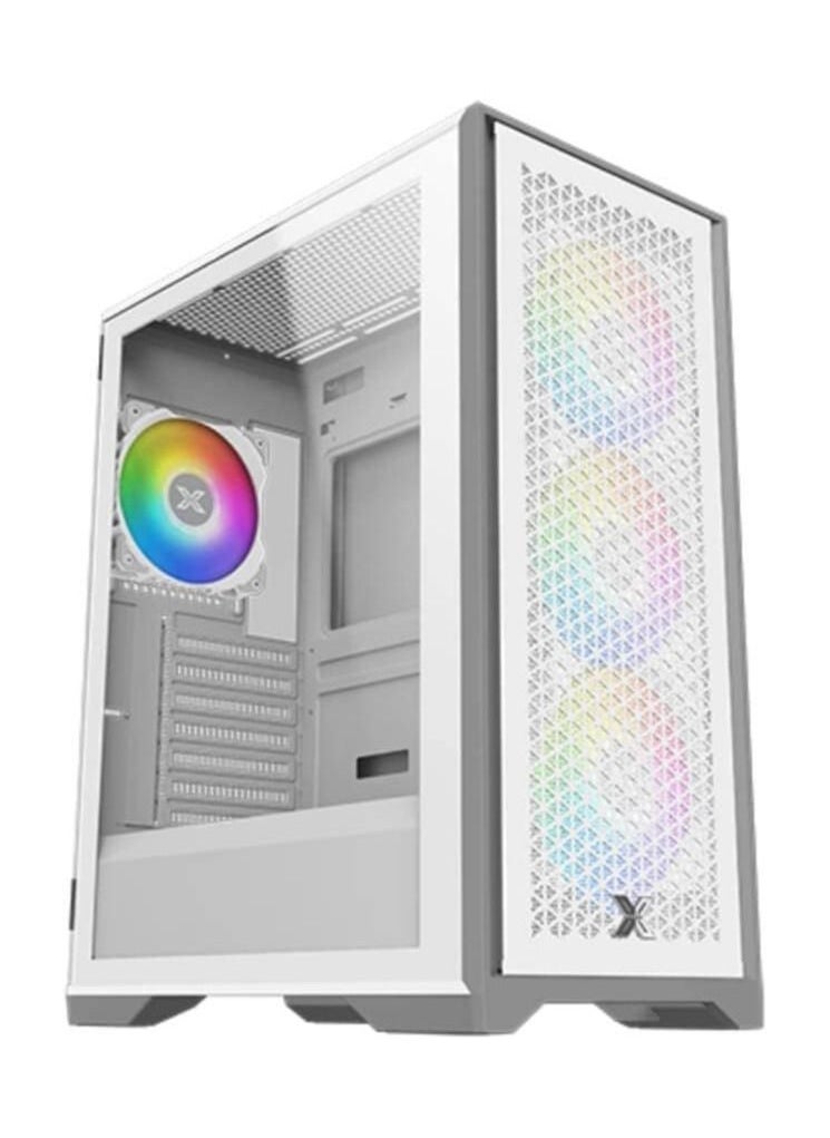 Xigmatek - Xigmatek Lux S Tower Arctic Computer Case With 4 Fans - Image 1