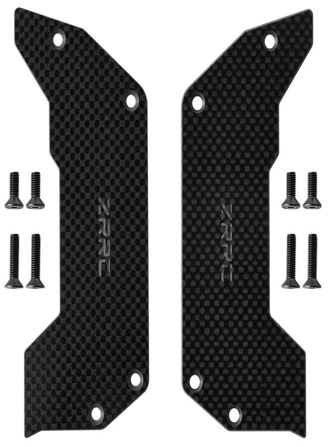 ZRRC 1.5MM Carbon Fiber Front Bumper Winglets Air Dam for Arrma 1/7 Limitless/Felony/Infraction 6S, Fits ARA320515 Front Bumper Extension Aero Side Fins Airflow Diffuser RC Car Racing Chassis Upgrade - Image 2
