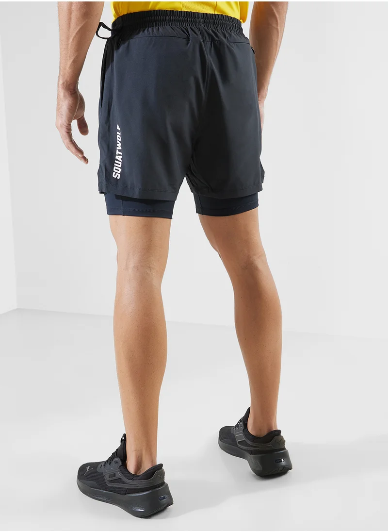 سكوات وولف 5" 2In 1 Essential Pro Shorts