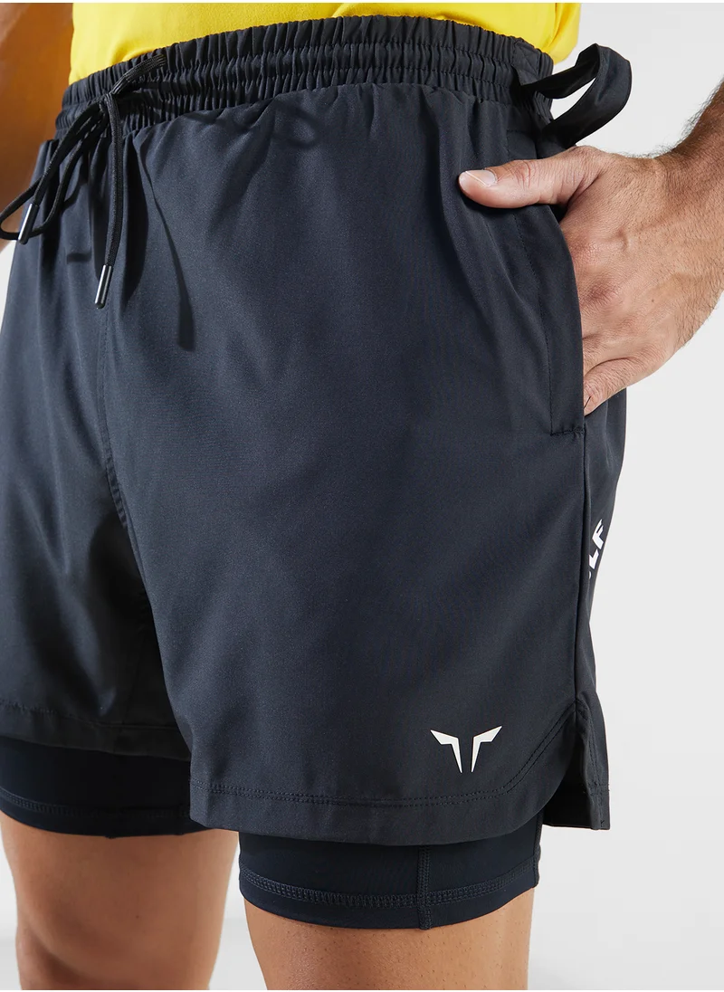 سكوات وولف 5" 2In 1 Essential Pro Shorts