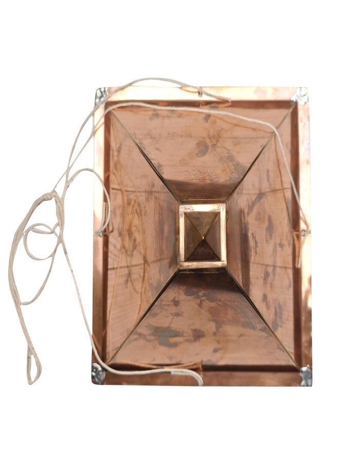 Plus Value Pure Copper Meditation Pyramid Wall Hanging for Meditation, Yoga Studio, Pooja Room, Temple, Self Healing, Enhanced Focus, Clarity, Positivity, Relaxation, Peace and Calmness (9-inches) - Image 5