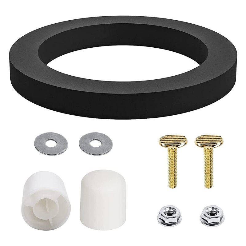 RV Toilet Seal: Black High-quality Rubber Perfect Fit Replacement - Leak & Odor Prevention Gasket for Dometic 300 310 320 RV Toilets Replace Part 385311652 - Image 1