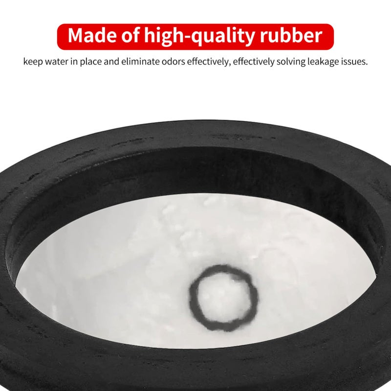 RV Toilet Seal: Black High-quality Rubber Perfect Fit Replacement - Leak & Odor Prevention Gasket for Dometic 300 310 320 RV Toilets Replace Part 385311652 - Image 5